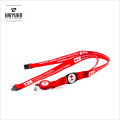 Lanyard único con el sostenedor redondo de la divisa retractable